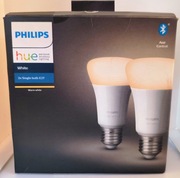 Żarówki Philips Hue White E27 x 2 szt. 806 lumenów