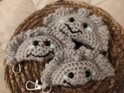 Pieróg pierożek brelok szydełko 