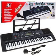 KEYBOARD Z MIKROFONEM DLA DZIECI 5+ TAKTOMIERZ RADIO USB MP3 MODEL NR 6152