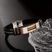 Bransoletka męska ze stali nierdzewnej