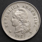 Argentyna 10 centavos 1927 - stan 2