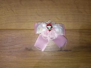 Spinka do włosów dla dzieci z materiału Hello Kitty zapinka różowa PRL