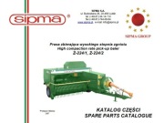 Katalog prasy kostkującej Sipma Z224