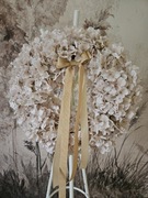 Wianek na drzwi hortensje 