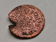 Moneta Prusy Książęce 1614 Półtorak do identyfikacji, falsyfikat z epoki?