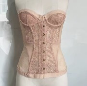 Gorset w stylu agent provocateur beżowy