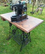 antyk zabytek stara maszyna do szycia SINGER 46K49 SPRAWNA kompletna