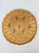 Wieszak na klucze wiklina vintage