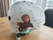 Kask rowerowy dziecięcy ELSA Frozen 52-56cm ochraniacze na kolana i łokcie 