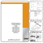 CASE 580M SM 590SM Super M Seria 3 Service Manual Instrukcja serwisowa