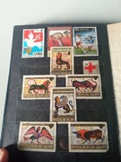 Klaser ze starymi znaczkami znaczki lata 70 i 80 Polska i Świat