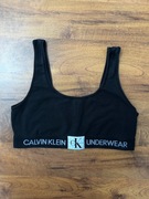 Biustonosz sportowy czarny sport bra stanik crop top Calvin Klein S 36