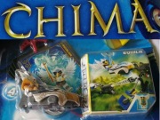 klocki chima pojazd speedorz na napęd figurka klucz napęd speedor karty