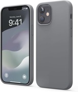 Liquid Silicone Case kompatybilne z iPhone 12, Pro etui (6,1") ciemnoszary