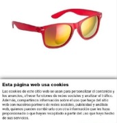 Nowe czerwone okulary przeciwsłoneczne UV400
