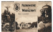 Warszawa – Pozdrowienie z Warszawy, Pałac w Łazienkach, Ogród Saski