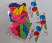 BALONY NA URODZINY, KOLORY, SERCA, NAPIS, cena za 1 opakowanie