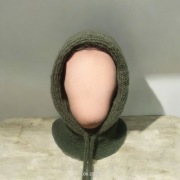 Kominiarka, Balaklawa, Komin z kapturem, Handmade z Alpaki i Jedwabiu