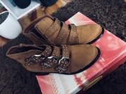 Botki sztyblety 36-37 dżety