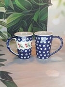 Kubek ceramiczny Bolesławiec smukły Delta 0.3L.zestaw ceramika Bolesławiec