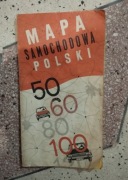 Mapa Polski Warszawa rocznik 1972