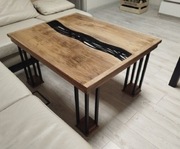 Stół - ława ręcznie wykonana  z drewna orzechowego