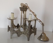 Moe Bridges żyrandol w stylu brutalistycznym. Mid-century Modern.