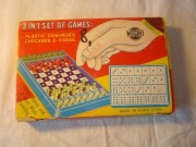 WOOLBRO SZACHY WARCABY DOMINO RETRO LATA 60-E