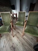 Vintage krzesła Lübke – Niemcy – komplet 3 szt