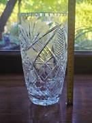 Kryształowy wazon flakon prl retro kryształy  vintage