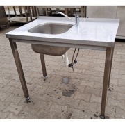 Zlew 1 Komorowy z Półką - 100/60/85 - M.1565.N