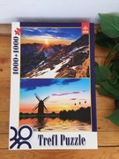 Puzzle Trefl 2x 1000 elementów kompletne