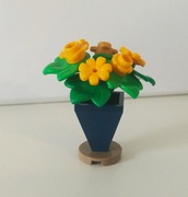 Lego Moc kwiaty w donicy z podstawką