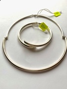  Srebrny komplet naszyjnik i bransoleta biżuteria