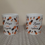 Kubek ceramiczny 2 szt. kompl. " Mąż + Żona ".
