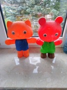 Stara zabawka z czasów Prl kolekcja Zezol Zezolek miś