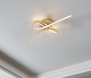 Nowoczesna lampa sufitowa LED Eglo Selvina 2 – imitacja drewna, 2900 lm