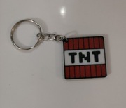 Breloczek Minecraft TNT – druk 3D | Idealny brelok dla fana gry