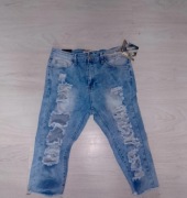 Mega rybaczki jeans