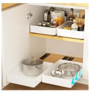 Zestaw 2 Szuflad Wysuwanych Koszy Cargo Organizerów Do Szafek