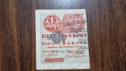bilet zdawkowy 1 grosz 1924r lewy