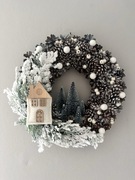 Wianek świąteczny, zimowy