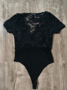 Czarne koronkowe body BOOHOO, Rozmiar 36 (S)