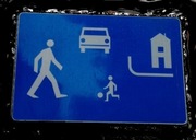 2x Znak drogowy D-40 60x40 Strefa Zamieszkania