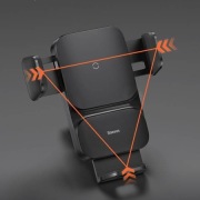 Samochodowy uchwyt Baseus Wisdom z ładowarką indukcyjną Qi