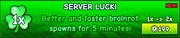 Escape Tsunami For Brainrots! Server Luck Boost 2x na 5 minut
