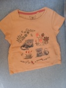 T-shirt dziewczęcy -  C&A - łososiowy - roz. 116 -