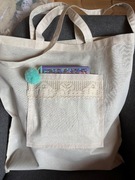 Pracownia Wierzbowisko ogromna ekotorba kieszenie koronka 60x40 cm