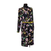 Sukienka midi w kwiaty JDY L 38/40 wiskoza elegancka długi rękaw