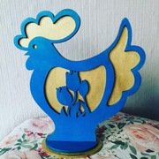 Kurka drewniana ozdoba